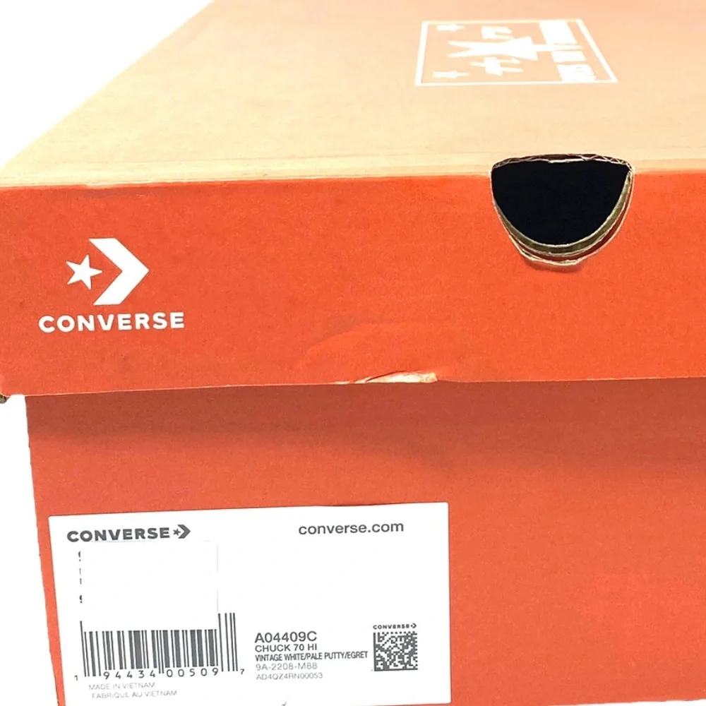 Converse Chuck 70 Sneaker Hi Vintage White Casual Shoes Men Canvas Suede A04409C - Picture 11 of 12
